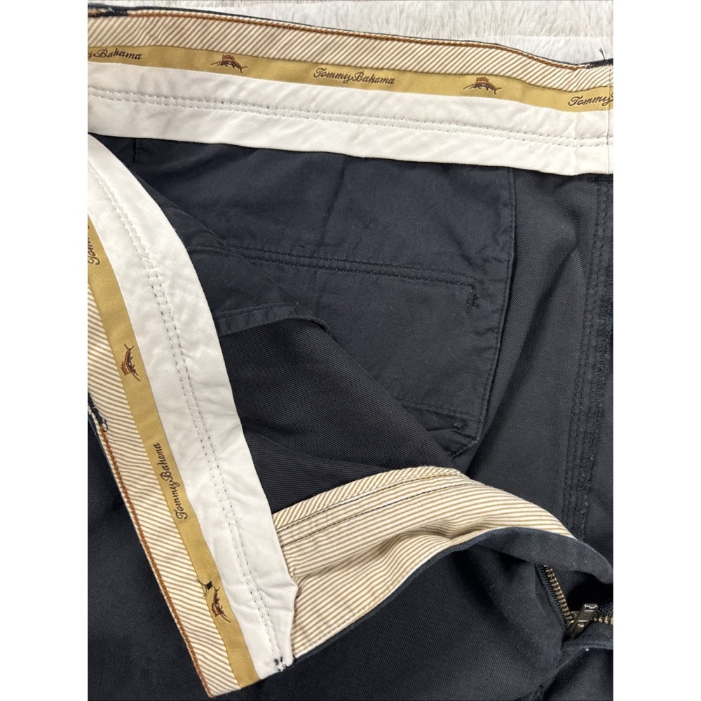 Tommy Bahama Shorts Mens 35x9 Chino Flat Front‎ Black Casual Beach Summer EUC - Picture 4 of 16